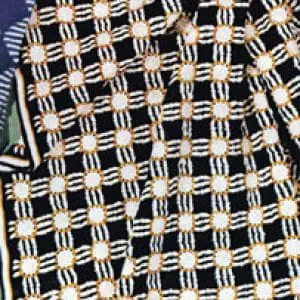 Vintage Crochet Pattern Afghan Plaid Honeycomb