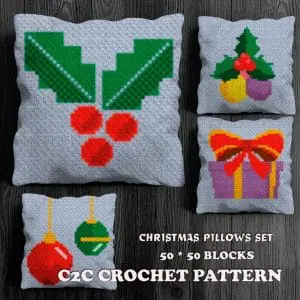 Christmas pillows set