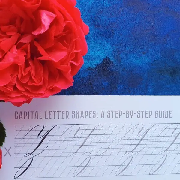 Copperplate calligraphy style 2.0 Capital letters Printable PDF ...