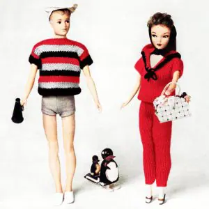 Striped Polo Shirt, vintage pattern knitting, Sailor Sweater, pdf
