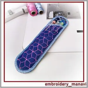 In the hoop Case for pens, pencils or markers embroidery design