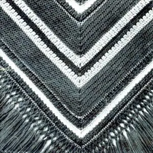 Vintage Crochet Pattern Afghan Plaid Shawl