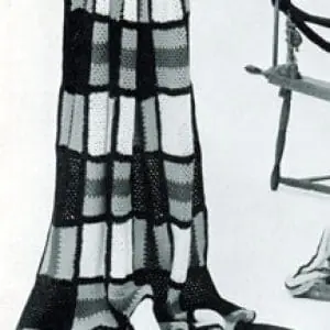 Crealandia - Handmade Marketplace 172 Vintage Crochet Pattern Afghan Plaid Style