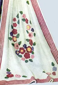 Vintage Crochet Pattern Afghan Plaid Victoriana Rose 1 Vintage Crochet Pattern Afghan Plaid Victoriana Rose