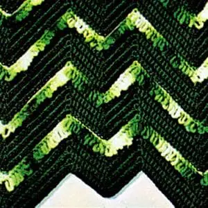 Vintage Crochet Pattern Afghan Plaid Sea Foam