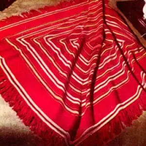Vintage Crochet Pattern Afghan Plaid Square Dance