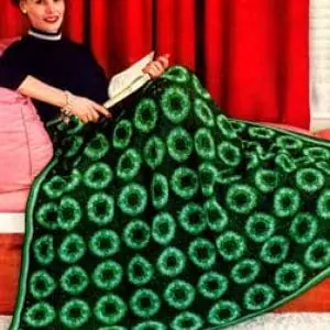 Vintage Crochet Pattern Afghan Plaid Siesta