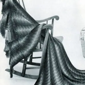 Vintage Crochet Pattern Afghan Plaid Style