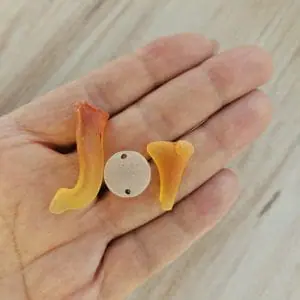 Set of genuine sea glass JOY (3 pcs.)