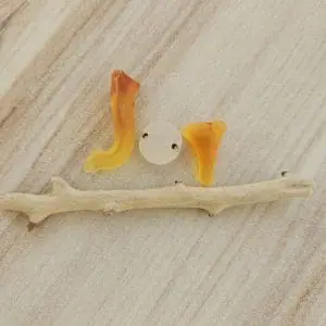 Set of genuine sea glass JOY (3 pcs.)