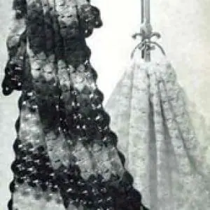 Vintage Crochet Pattern Afghan Plaid Star Shell