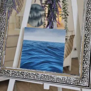 Interior Original Oil Painting. Seascape. Modern Art