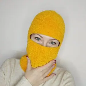 fluffy balaclava crochet