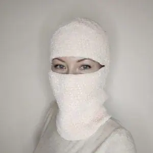 Plush balaclava crochet