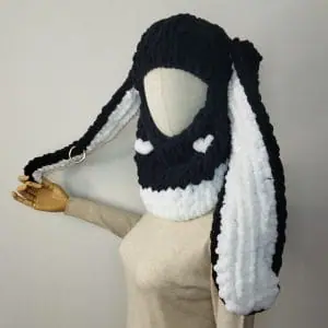 plush bunny balaclava