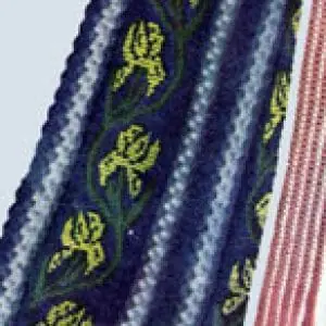 Vintage Crochet Pattern Afghan Plaid Fleur de Lis