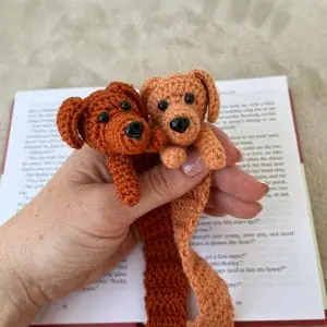 Crochet bookmark PATTERN. Simple dachshund crochet pattern