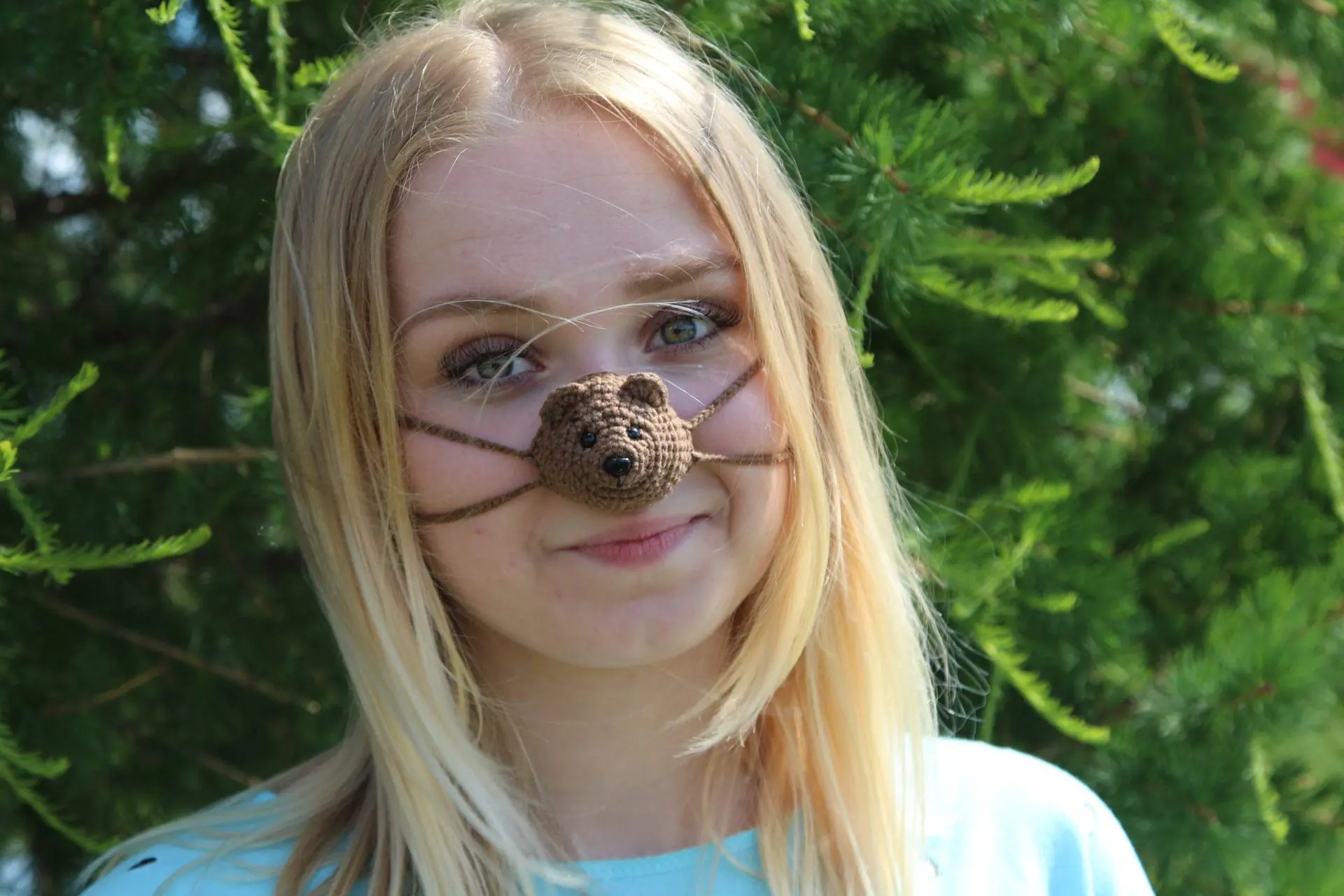 Nose warmer crochet bear PATTERN. Handmade animal lover gift 6 Nose warmer crochet bear PATTERN. Handmade animal lover gift - Image 6