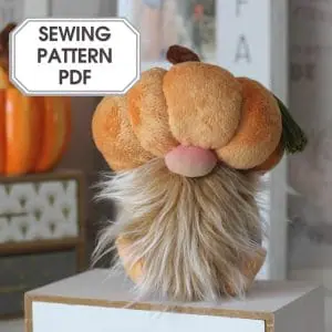 Gnome Pumpkin Sewing pattern. Nisse. Pdf pattern