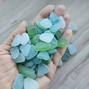 Set of genuine sea glass 200g (75 pcs.) A189
