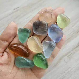 Set of genuine sea glass (10 pcs.) A190