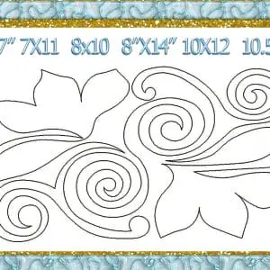 Quilting Swirls Embroidery Design quilting swirls quilting block