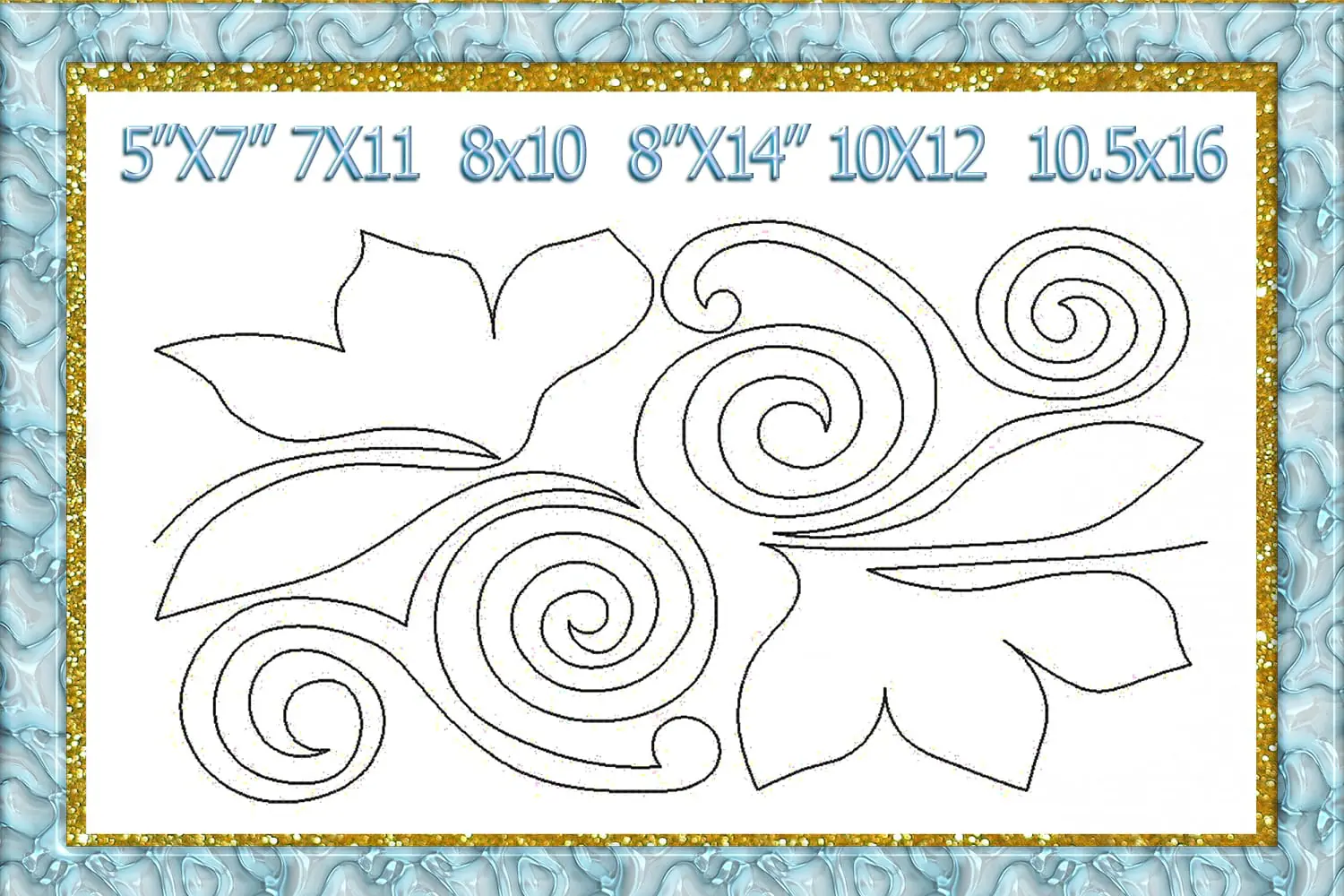 Quilting Swirls Embroidery Design quilting swirls quilting block 2 Quilting Swirls Embroidery Design quilting swirls quilting block - Image 2