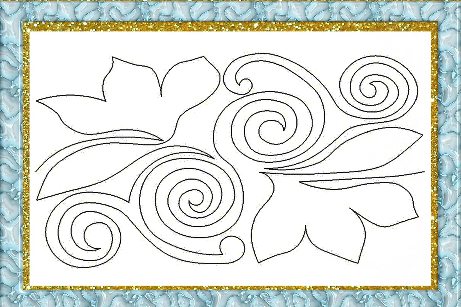Quilting Swirls Embroidery Design quilting swirls quilting block 3 Quilting Swirls Embroidery Design quilting swirls quilting block - Image 3