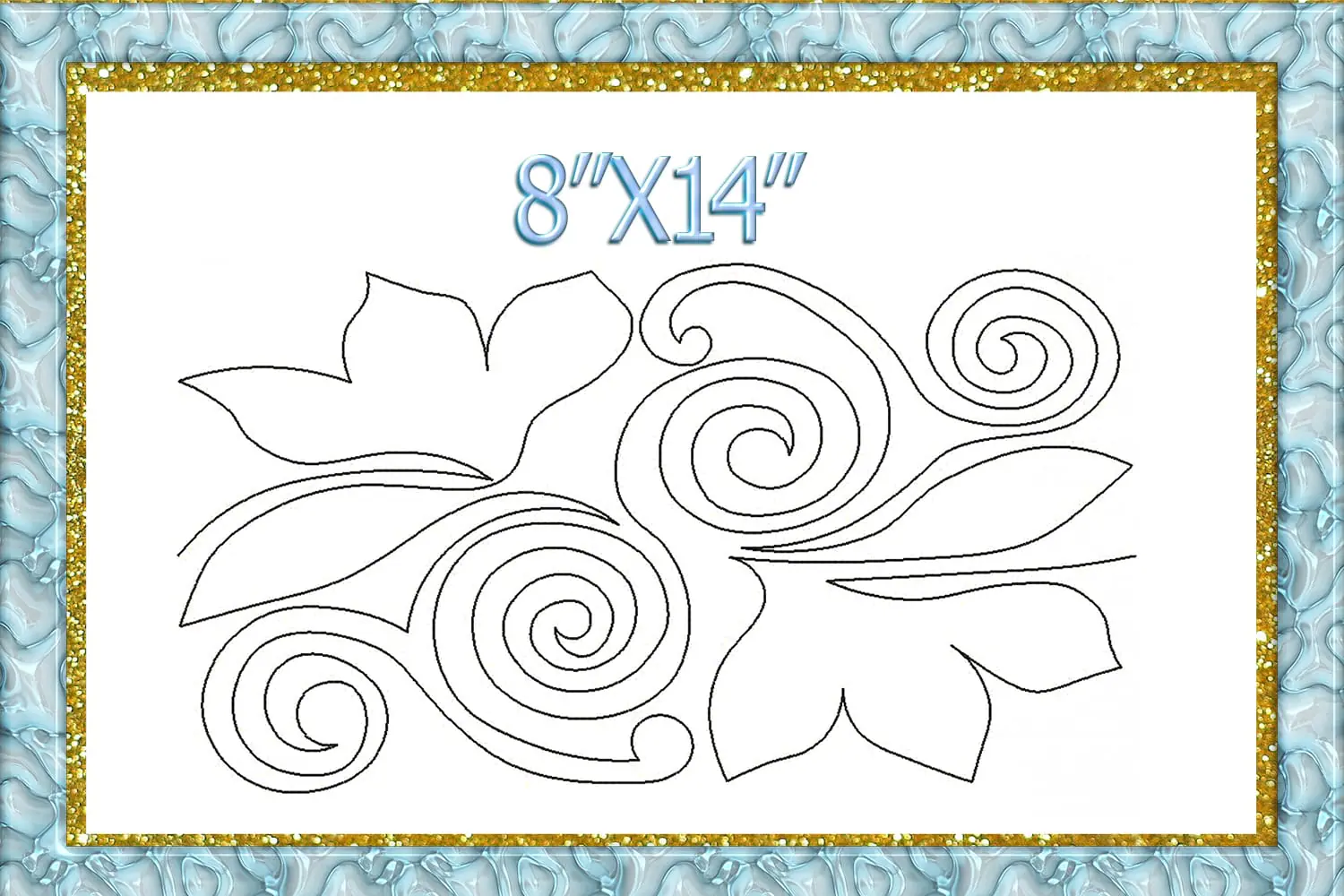 Quilting Swirls Embroidery Design quilting swirls quilting block 4 Quilting Swirls Embroidery Design quilting swirls quilting block - Image 4