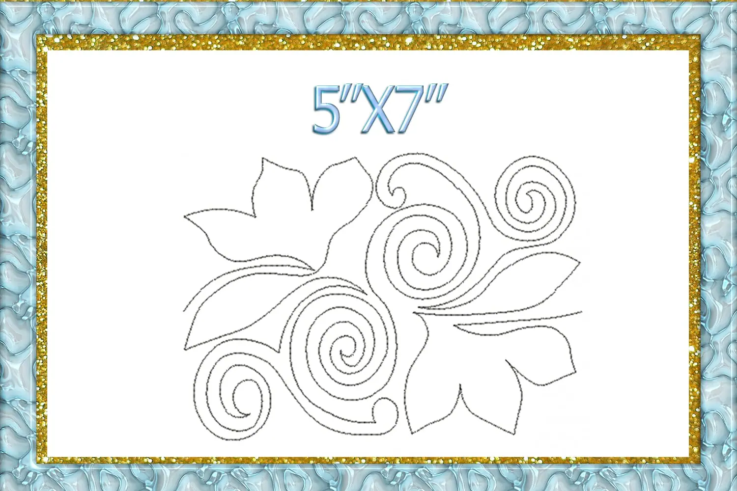 Quilting Swirls Embroidery Design quilting swirls quilting block 6 Quilting Swirls Embroidery Design quilting swirls quilting block - Image 6