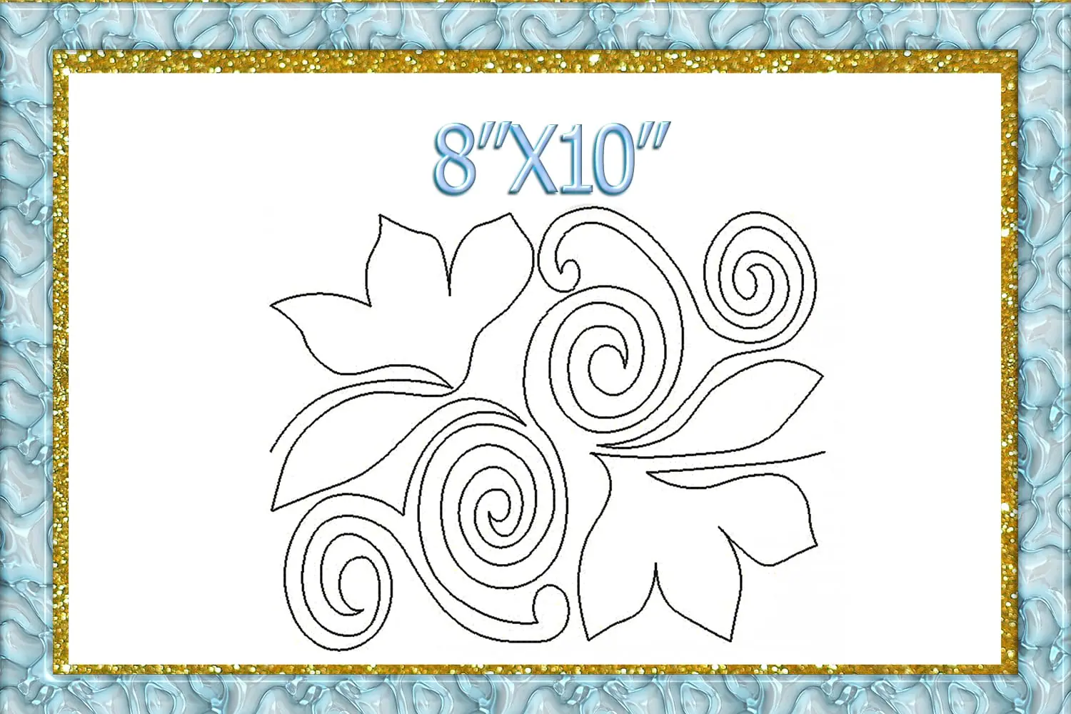 Quilting Swirls Embroidery Design quilting swirls quilting block 8 Quilting Swirls Embroidery Design quilting swirls quilting block - Image 8