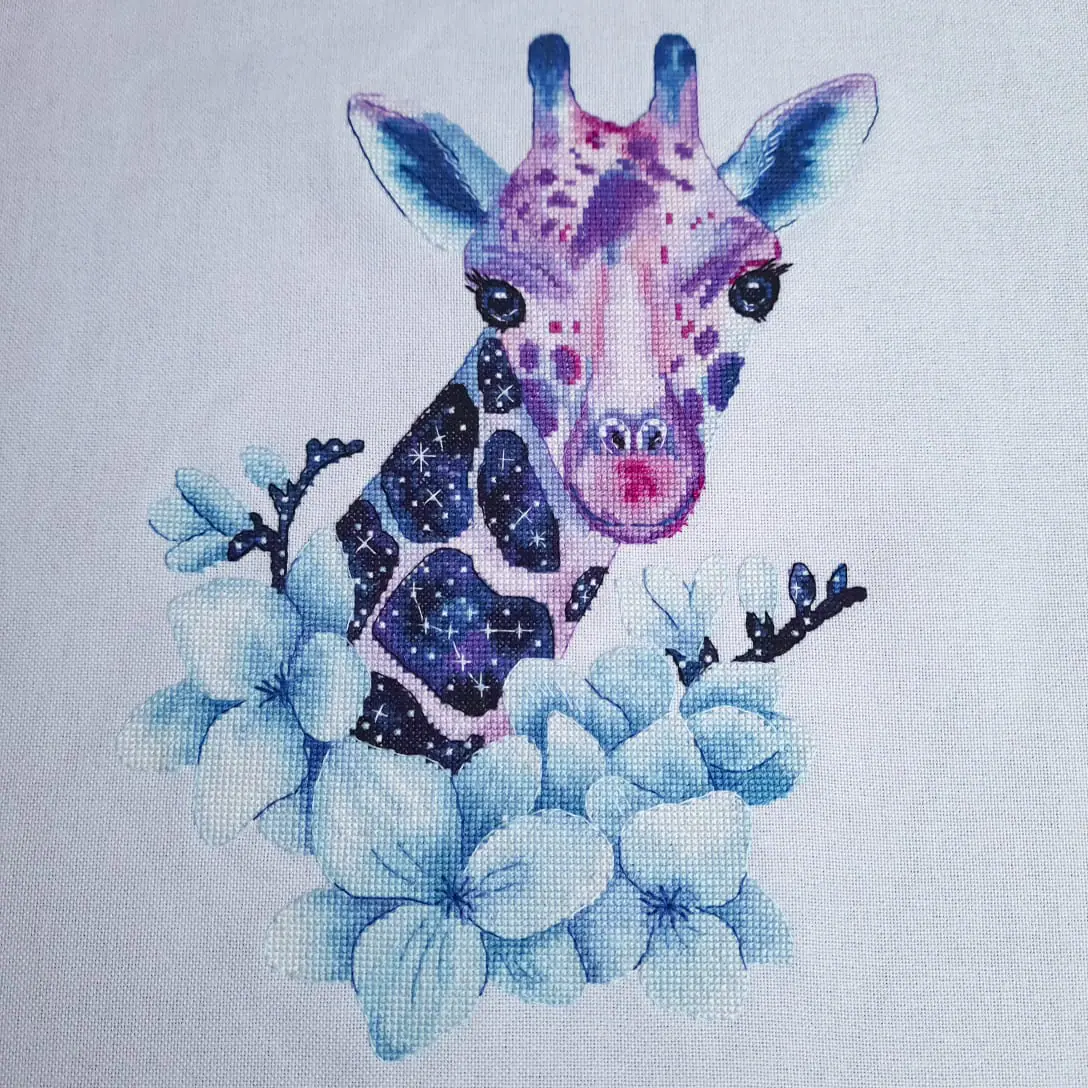 Cosmic Giraffe Digital Cross Stitch Pattern 5 Cosmic Giraffe Digital Cross Stitch Pattern - Image 5