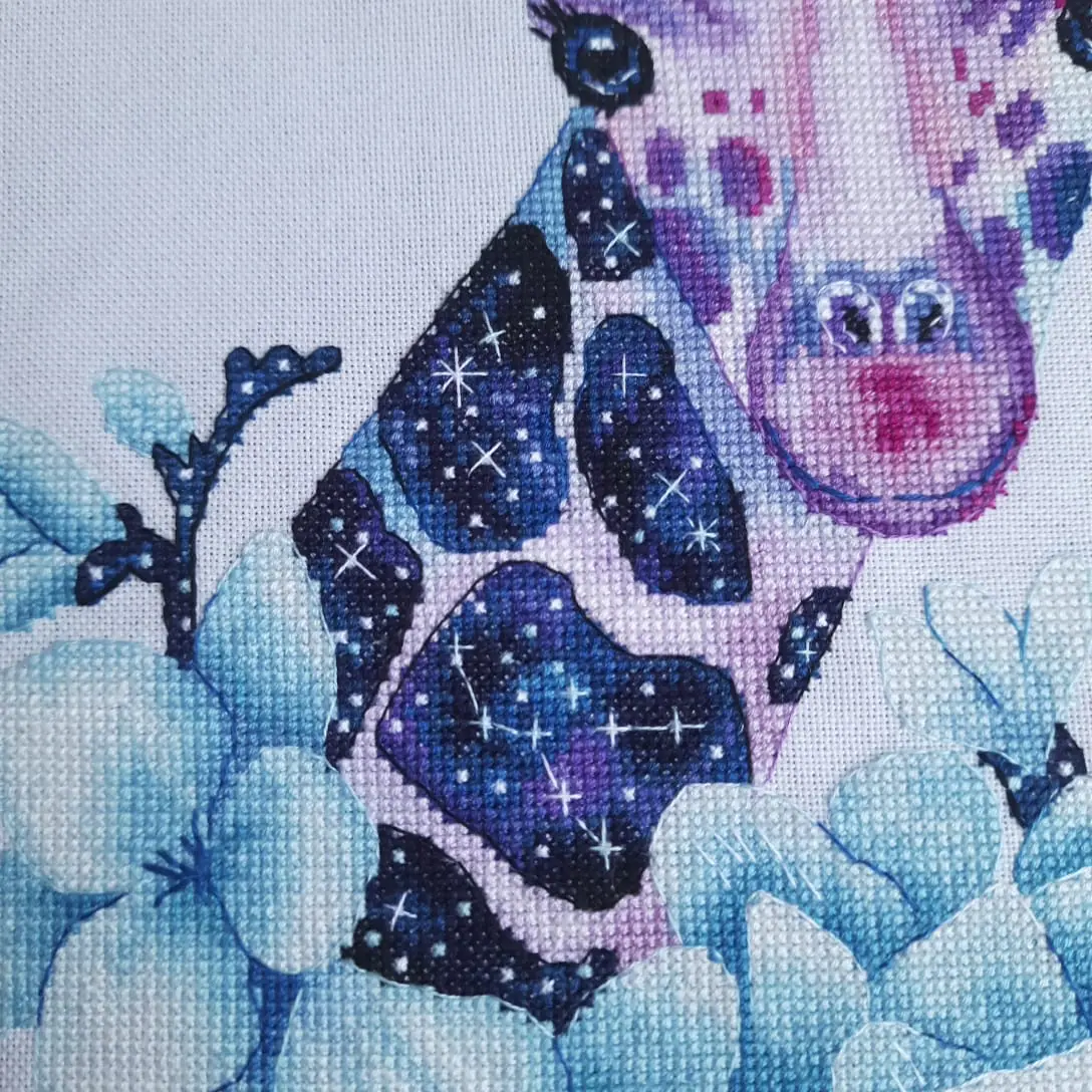 Cosmic Giraffe Digital Cross Stitch Pattern 6 Cosmic Giraffe Digital Cross Stitch Pattern - Image 6