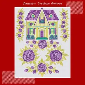 House Digital Cross Stitch Pattern