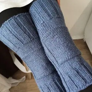 Knee Pads Large Sizes up to 23 inches the Knee Knitted Handmade