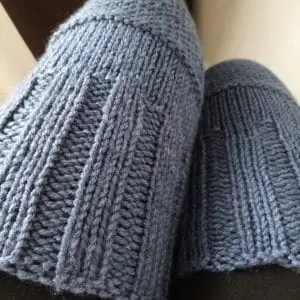 Knee Pads Large Sizes up to 23 inches the Knee Knitted Handmade