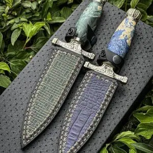 Kortik Knife – A Masterpiece of Damascus Steel and Karelian Birch