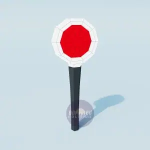 DIY Traffic Wand #2 template Papercraft PDF