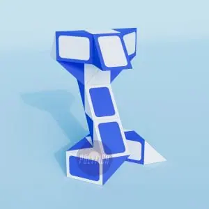 DIY Rubiks Snake template Papercraft PDF