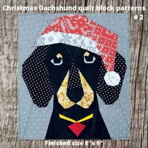 Christmas Dachshund quilt