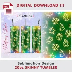 Christmas Mini Bundle – Tumbler, Mug, Coaster Sublimation.