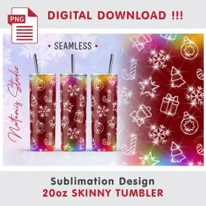 Christmas Mini Bundle – Tumbler, Mug, Coaster Sublimation.