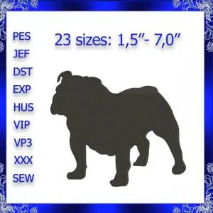 French bulldog embroidery design Boston Terrier embroidery Dog Pug embroidery Pet Embroidery pet dog Embroidery design pets embroidery #337