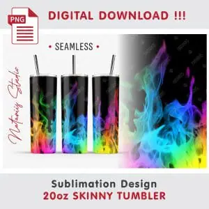 Fire Sublimation Mini Bundle – Tumbler, Mug, Coaster.