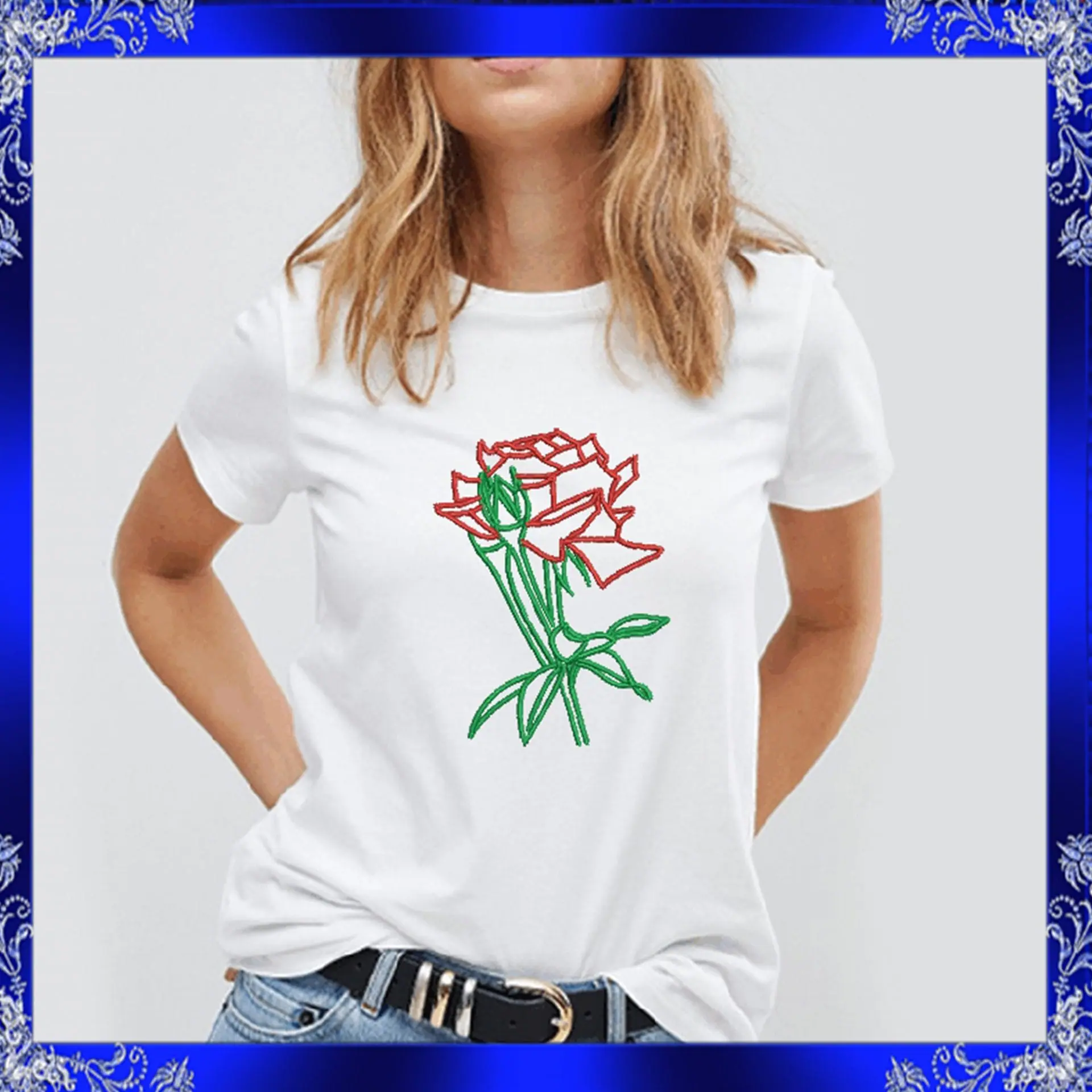 Rose machine Embroidery Design 7 Rose machine Embroidery Design - Image 7