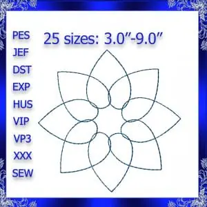 Crealandia - Handmade Marketplace 229 Quilting Swirls Embroidery Design quilting swirls quilting block stipple embroidery stippling Quilting Swirly Machine Embroidery Design #05