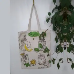 bag, smoothie
