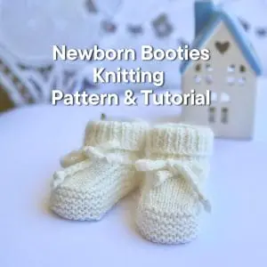 Adorable Newborn Booties Seamless Knitting Pattern