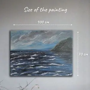 Interior painting “Ray of light”, acrylic, canvas