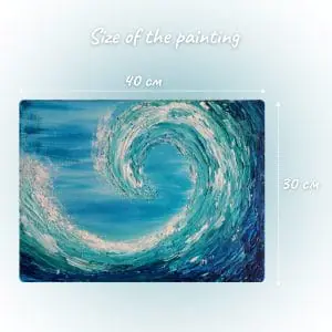 Interior painting “Wave”, canvas, acrylic